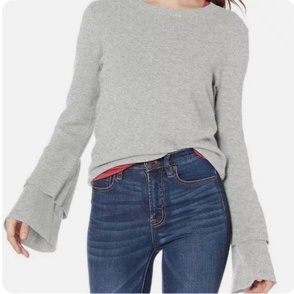 J. Crew Factory Sweaters - J Crew Mercantile Tiered Bell Sleeve Sweater